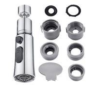 1 extension de robinet avec 1 jeu d'adaptateurs, tête de pulvérisation de robinet de cuisine, adaptateur de robinet, protection anti-éclaboussures pour robinet, accessoires de robinet rotatifs,