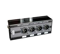1 extension de signal réseau DMX512 mâle, 4 canaux, XLR 3 broches, audio et DMX, durable et facile à utiliser, noir, 500419645A1