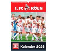 1. FC Köln 2026 - Fußball-Kalender - Express-Fankalender - Wandkalender 29,7 x 42 cm: Kalender 2026