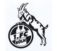 1. FC Köln Autocollant noir transparent 8 x 10 cm