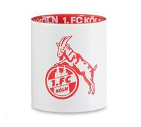 1. FC Köln Tasse en relief blanc