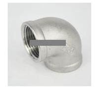 1" Female Thread 304 Stainless Steel 90 Degree Elbow Pipe Fitting Connector water oil air