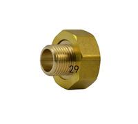 1" Female To 1/2" Male Short Inter Hex Brass Union Pipe Fitting Water Gas Oil For Water Meter