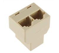 1 femelle vers 2 femelles RJ-45 LAN Ethernet répartiteur adaptateur réseau PC trois prises