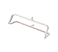 1 fermoir carré en métal pour poignée de sac à main, accessoires de sac à main, 18 cm, poignée de sac à main, arche, cadre en métal, fermoir à baiser, fermoir demi-cercle rétro, fait à la main, pince