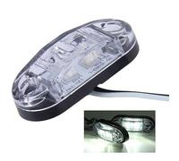 1 Feu de Gabarit Encombrement Blanc Position Avant 2 LED SMD 12V Homologation E