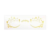 1 Feuille Brilleurs Face Tatouage Pour Les Femmes Et Les Filles Avec Des Rousselues Étoiles Et Plus Pour Festivals De Musique Fesses À La Mode Tatouage Du Visage À La Mode