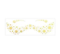 1 Feuille Brilleurs Face Tatouage Pour Les Femmes Et Les Filles Avec Des Rousselues Étoiles Et Plus Pour Festivals De Musique Fesses À La Mode Tatouage Du Visage À La Mode