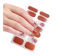 1 feuille d'autocollants pour ongles - Bandes polonaises - Colle pailletée - Autocollants d'art pour femmes et filles - Autocollants politiques pour femmes