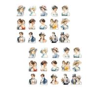 1 feuille d'autocollants pour scrapbooking - Accessoires imperméables décoratifs pour lettres autocollantes