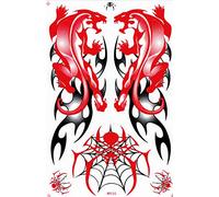 1 feuille de 270 mm x 180 mm - Panter Flammes Stickers Motorsport Motocross Auto Scooter Tuning autocollant résistant aux intempéries modélisme