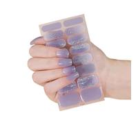 1 feuille de bandes adhésives pour ongles en gel, enveloppes complètes pour femmes, autocollants pour nail art, faciles à enlever et à coller, moderne, déni de lumière, autocollants Unguis