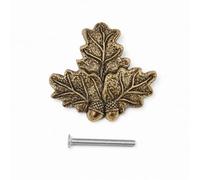 1 feuille de couverture en feuilles de chêne avec filetage et vis pour armes calines