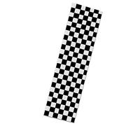 1 feuille de ruban adhésif pour skateboard Motif damier 22,9 x 83,8 cm