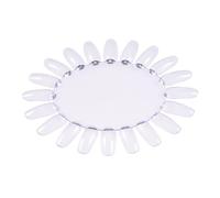 1 feuille de tableau de pratique du Nail Art, roue en acrylique, faux ongles, tableau d'affichage du vernis à ongles, outil de Nail Art (blanc), affichage de la couleur des ongles