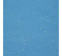 1 feuille de vinyle thermocollant à paillettes 30,5 x 50,8 cm (HTV). bleu fluo