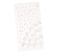 1 Feuille Gems Adhesifs pour Corps Autocollants Décoratifs Éblouissants pour Paillettes pour Festivals et Créations Uniques