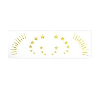 1 Feuille Glitters Freckles Face Tatouing Decs Pour Cosplay Princess Halloween Christmas Music Festival Festival Metallic Gold Autocollants