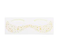 1 Feuille Gold Metallic Face Eye Makeup Stickers Pour Les Femmes Et Les Filles Adaptées Festivals Mariages Fêtes Célébrations Cosplay