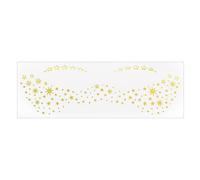 1 Feuille Gold Metallic Face Eye Makeup Stickers Pour Les Femmes Et Les Filles Adaptées Festivals Mariages Fêtes Célébrations Cosplay