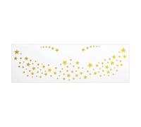 1 Feuille Gold Metallic Face Eye Makeup Stickers Pour Les Femmes Et Les Filles Adaptées Festivals Mariages Fêtes Célébrations Cosplay