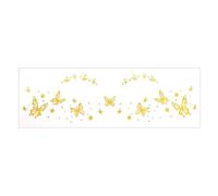 1 Feuille Gold Metallic Face Makeup Makeup Stickers For Women And Girls Condents For Festival Weddings Parties Célébrations Tatouage Temporaire Imperméable