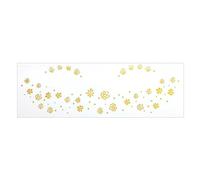 1 feuille métallique de tatouage pour visage avec étoiles taches de rousseur nœud papillon autocollants flocons de neige pour femmes filles festival fête maquillage festival de musique art du visage