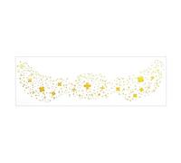 1 feuille métallique de tatouage pour visage avec étoiles taches de rousseur nœud papillon autocollants flocons de neige pour femmes filles festival fête maquillage festival de musique art du visage