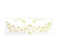 1 feuille métallique de tatouage pour visage avec étoiles taches de rousseur nœud papillon autocollants flocons de neige pour femmes filles festival fête maquillage festival de musique art du visage