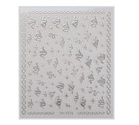 1 feuille/paquet d'autocollants d'art chinois du Nouvel An pour femmes filles manucure décoration ongles décalcomanies festival designs