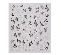 1 feuille/paquet d'autocollants pour ongles du Nouvel An chinois pour femmes et filles pour manucure, décalcomanies ornementales, festivals, décorations d'ongles de vacances