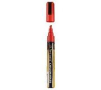 Securit Marqueur Craie Original Medium Pte Biseau 2 - 6 Mm Rouge