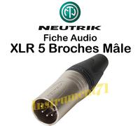 1 Fiche XLR Mâle 5 Broches Mâle NEUTRIK NC5MX