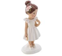 1 Figurine résine communiante fille avec croix 15.5cm REF/13200 (fête Communion)