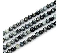 1 fil de perles rondes naturelles de guérison œil de faucon de 6 mm (58 à 62 pièces) pour la fabrication de bijoux GE4-6