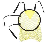 1 filet de but de football jaune, filet d'aide pour l'entraînement de football, portable, équipement d'entraînement de précision, cible de tir d'angle pour enfants (45 x 60 cm)