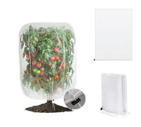 1 filet de jardin avec cordon de serrage, protection pour plantes de jardin contre les oiseaux, les coléoptères, les cigales et les insectes, filet de jardin pour arbres fruitiers et arbustes (99" L x