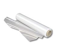 1 film de protection en PE, 1,5 x 50 m, 80 microns, film de protection en polyéthylène, film de protection pour bâche, film protecteur d'écran résistant à la déchirure, film LDPE transparent