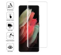1 Film en VERRE Trempé Pour Samsung Galaxy S21 Ultra 5G 6.8" Bord Incurvé Resistant - TRANSPARENT
