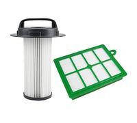 1 filtre à cylindre HEPA + 1 filtre à allergie HEPA pour Philips Marathon FC9209 FC9210 FC9212 FC9214 FC9216 FC9218 FC9219 432200517520 432200524860