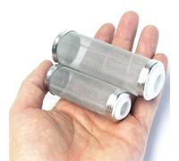 1 filtre alimentaire en acier inoxydable de taille S/L, accessoires pour aquarium, entrée d'admission, protection spéciale pour cylindre de crevettes, tamis de cuisine (blanc, 12 mm, L)