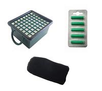 1 Filtre anti-odeurs + 1 Filtre EPA + 5 parfums pour VK 130 131 aspirateur vorwerk adaptables