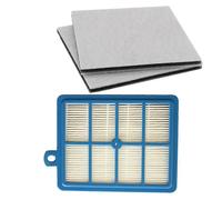1 filtre Hepa + 2 filtres moteur en coton pour EFH12W AEF12W FC8031 EL012W FC9080 FC9088( gris bleu)