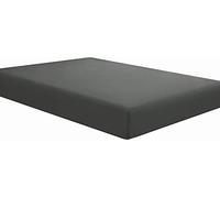 1 Fitted Sheet Only, 100% Egyptian Cotton 400 Thread Count, Fits Mattress Perfectly - Soft Wrinkle Free Sheet -55 CM Deep Pocketof Fitted Sheet, Dark Grey Solid- Super King Size