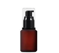 1 flacon à pompe vide en verre dépoli rouge rose de 30 ml avec bouchon transparent, porte-émulsion, lotion, essence, rechargeable, portable, durable, pour voyage, vacances, vie quotidienne