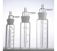1 flacon absorbeur d'impact en verre de laboratoire, échantillonneur de gaz de 10 à 500 ml for expériences(75ml)