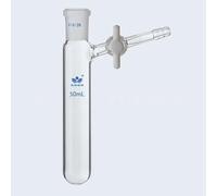 1 flacon de réaction en verre de laboratoire 10/25/50/100/250 ml avec bec de broyage, tube Schlenk avec piston en PTFE(10ml caliber19)