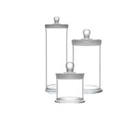 1 flacon d'échantillon en verre borosilicaté haute résistance - Scellé for usage en laboratoire - Bocal de conservation à large ouverture et à paroi épaisse(90mmx400mm)