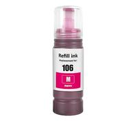 1 Flacon d'encre Go Inks Magenta 70 ML pour remplacer Epson 106 Compatible/Non OEM pour imprimantes EcoTank