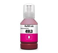 1 Flacon d'encre Magenta Go Inks pour remplacer Epson T49H3 Compatible/Non OEM pour imprimantes EcoTank
